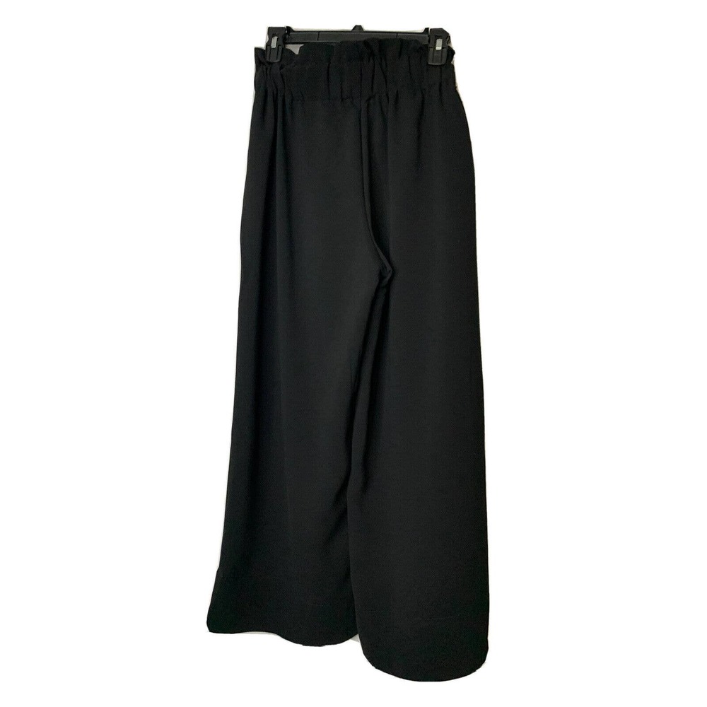 Sold Madewell Women's Paperbag Waist Pants, Size Medium black crop - Picture 3 of 6